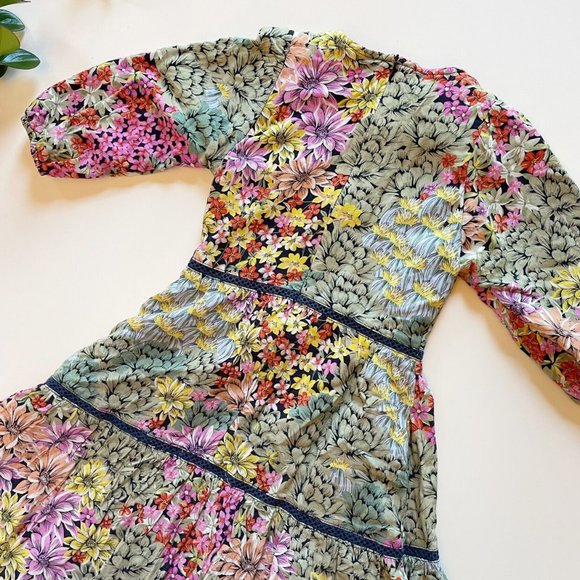 Fraze Floral Tiered Maxi Dress | Size 7 - Picture 4 of 7